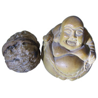 黃揚(yáng)木微（園）雕--彌勒像