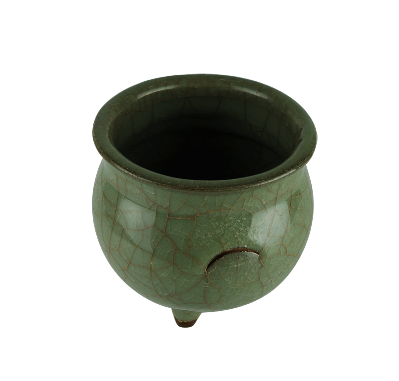 仿官窯大冰裂三足斧（爐）