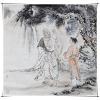 長(zhǎng)眉羅漢 趙晨國(guó)畫