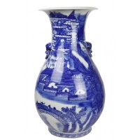 法口大頸玉壺春瓶 晚清陶瓷