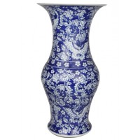 青花花觚 光緒清朝瓷器