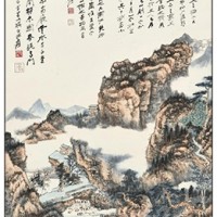 香港蘇富比春拍：張大千《溪山游屐圖》1450萬港元落槌