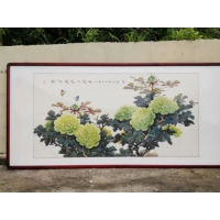 花開富貴牡丹畫。國(guó)禮專用